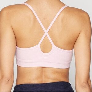 Fabletics HeatherFlex Low Impact Strappy Bra - Pink